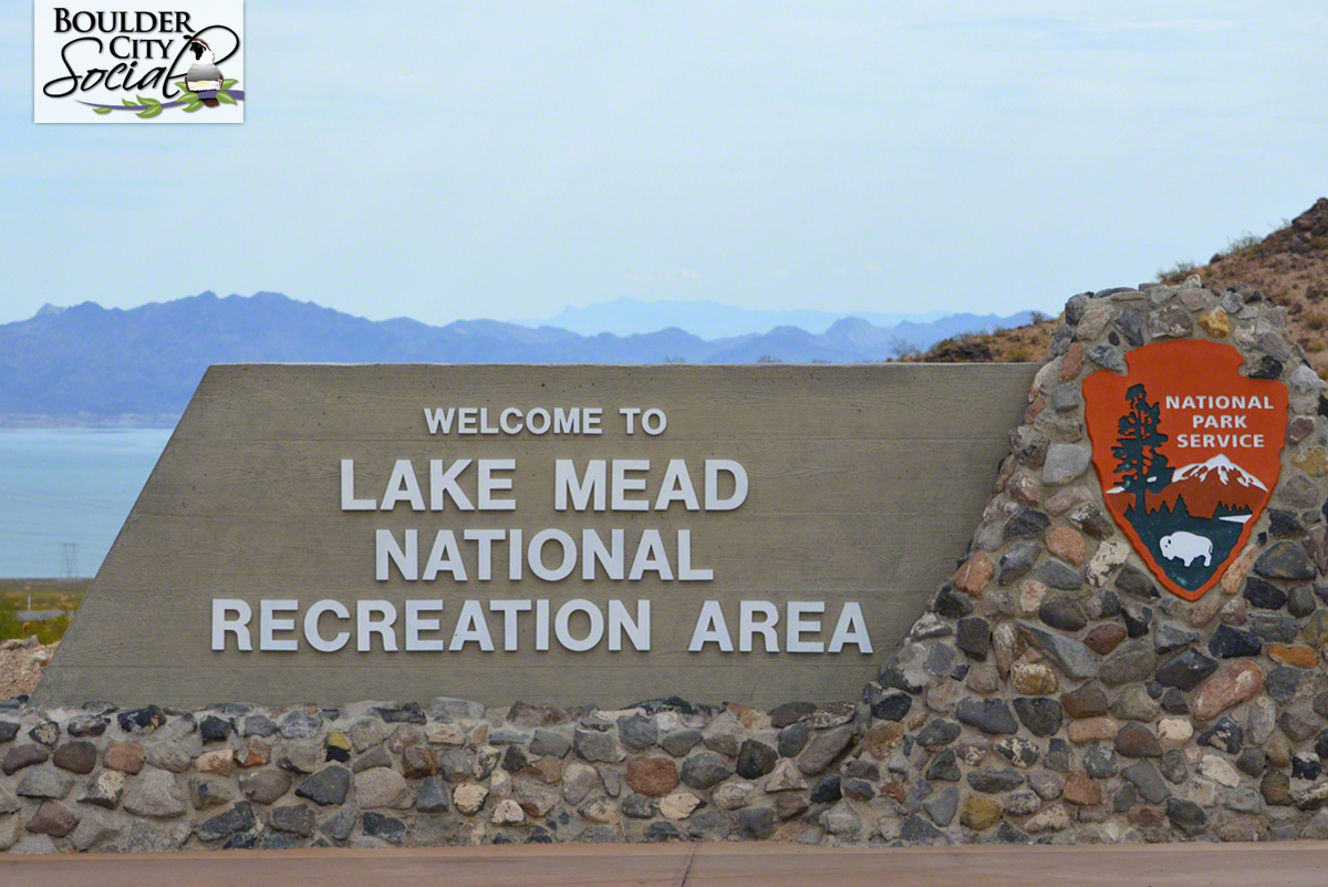Lake Mead National Recreation Area Sign Near Boulder City, Nevada