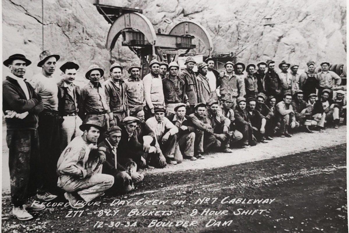 Labor Day Post Dam Workers 1934 Boulder City, NV