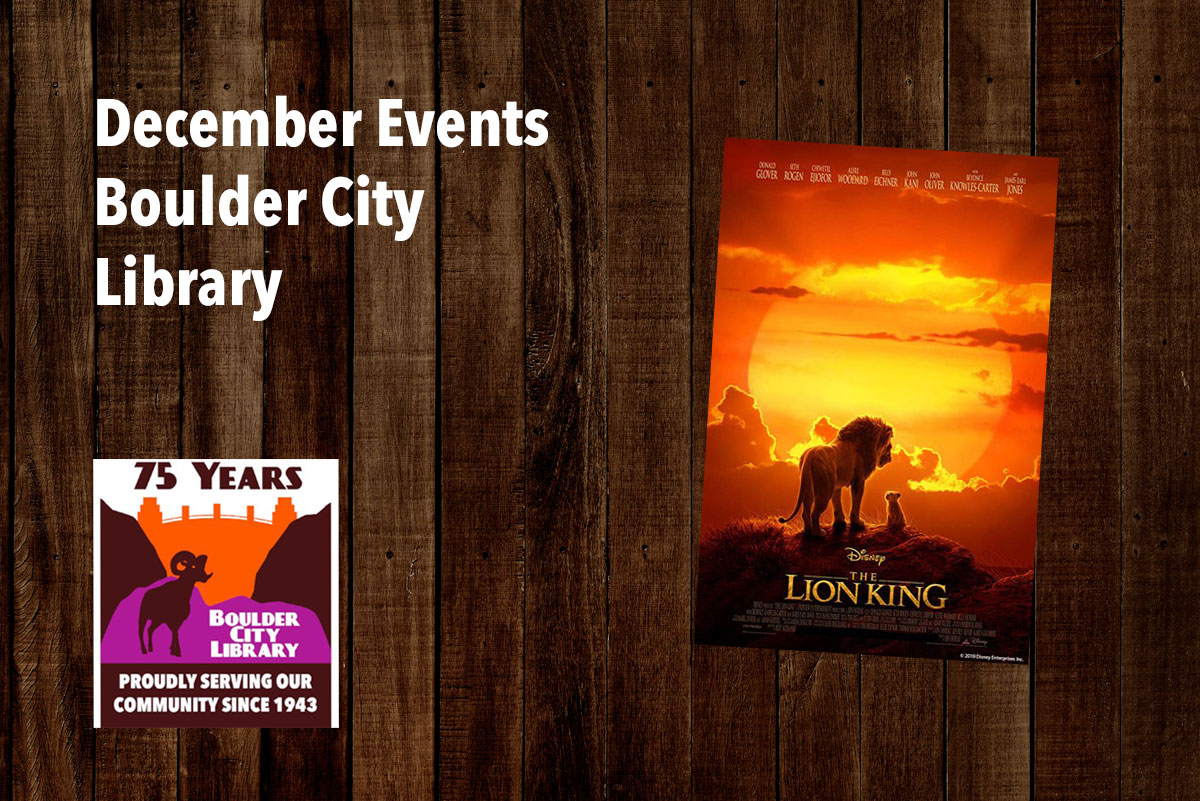 December Library Events Boulder City, Nevada