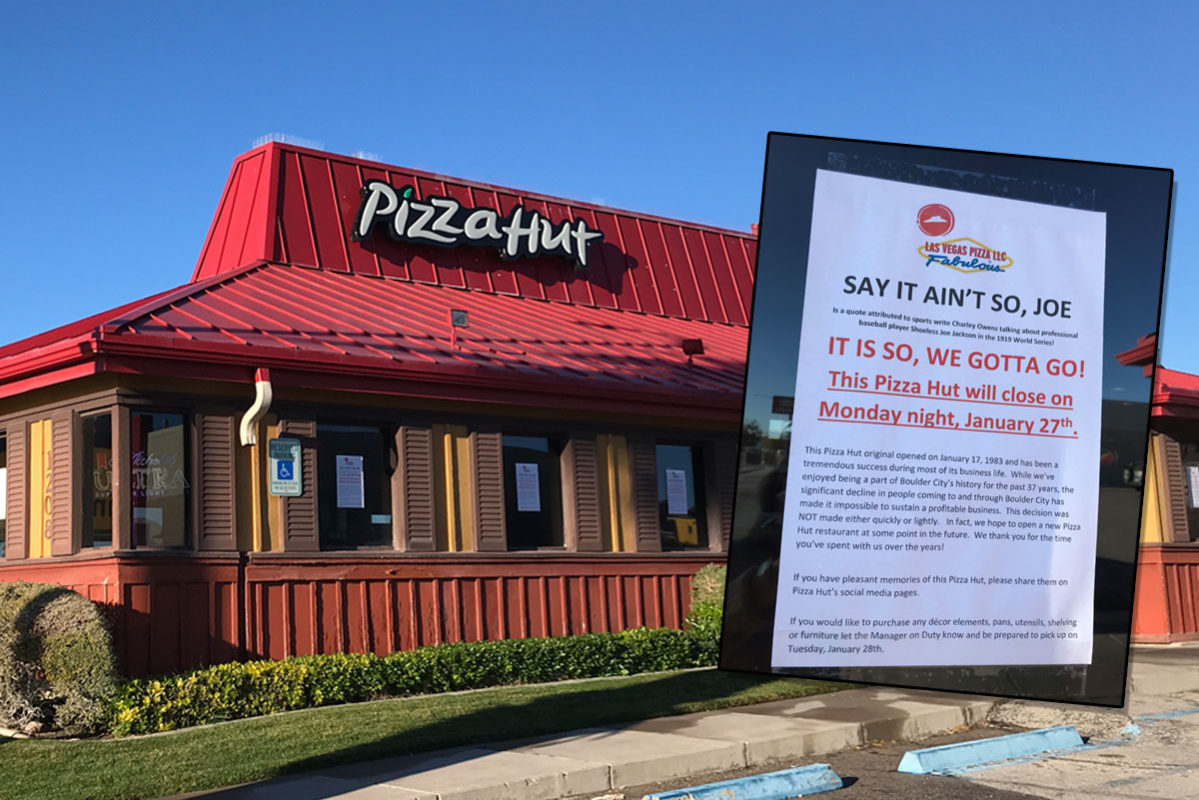 Pizza Hut Closing Boulder City, NV