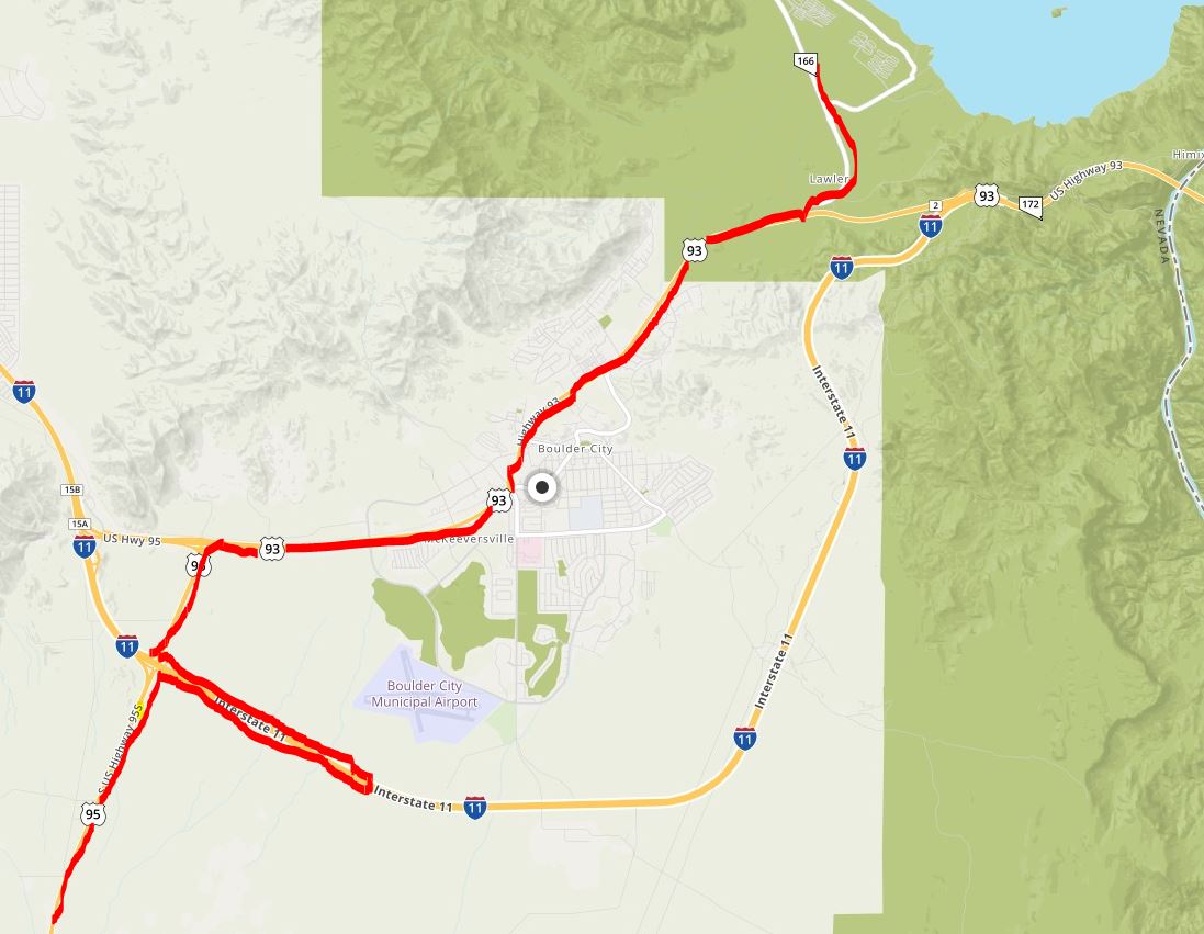 Tanker Route Boulder City, Nevada