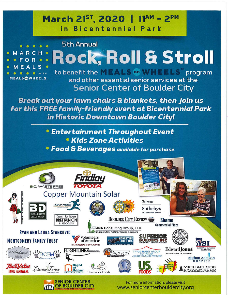 Rock Roll Stroll Flyer Boulder City, NV