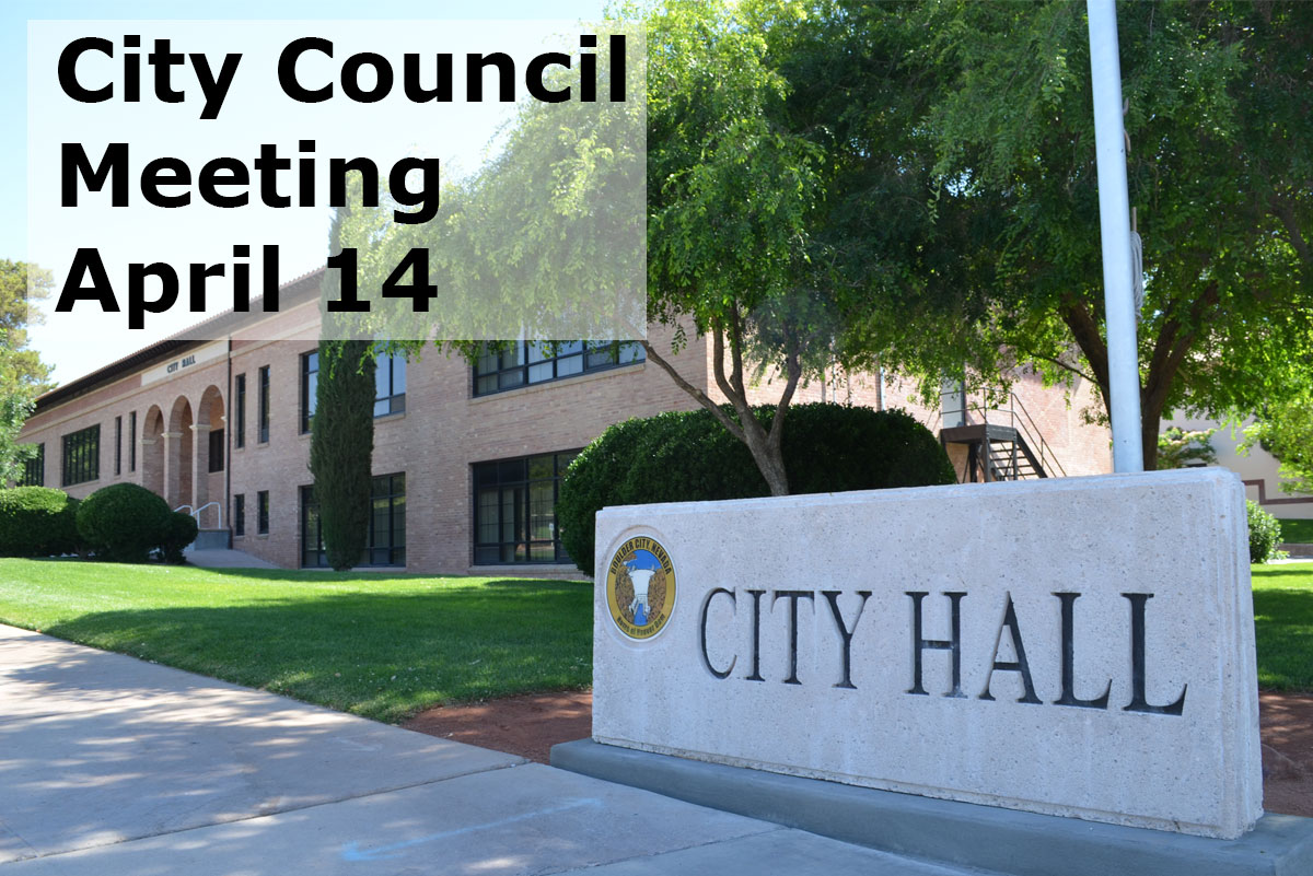 City Counci lMeeting April 14 Boulder City, NV