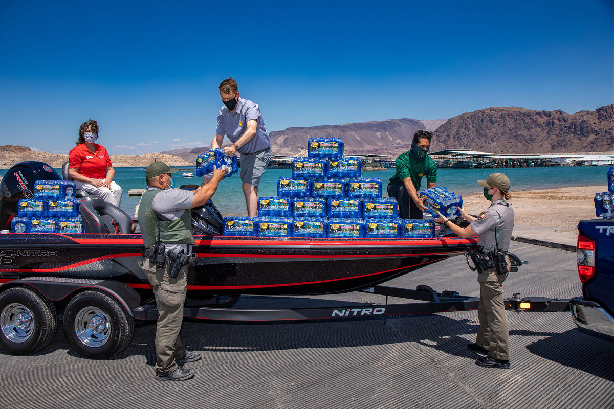 Bass Pro Shop Donates Bottled Water to Lake Mead Rangers Boulder City, NV