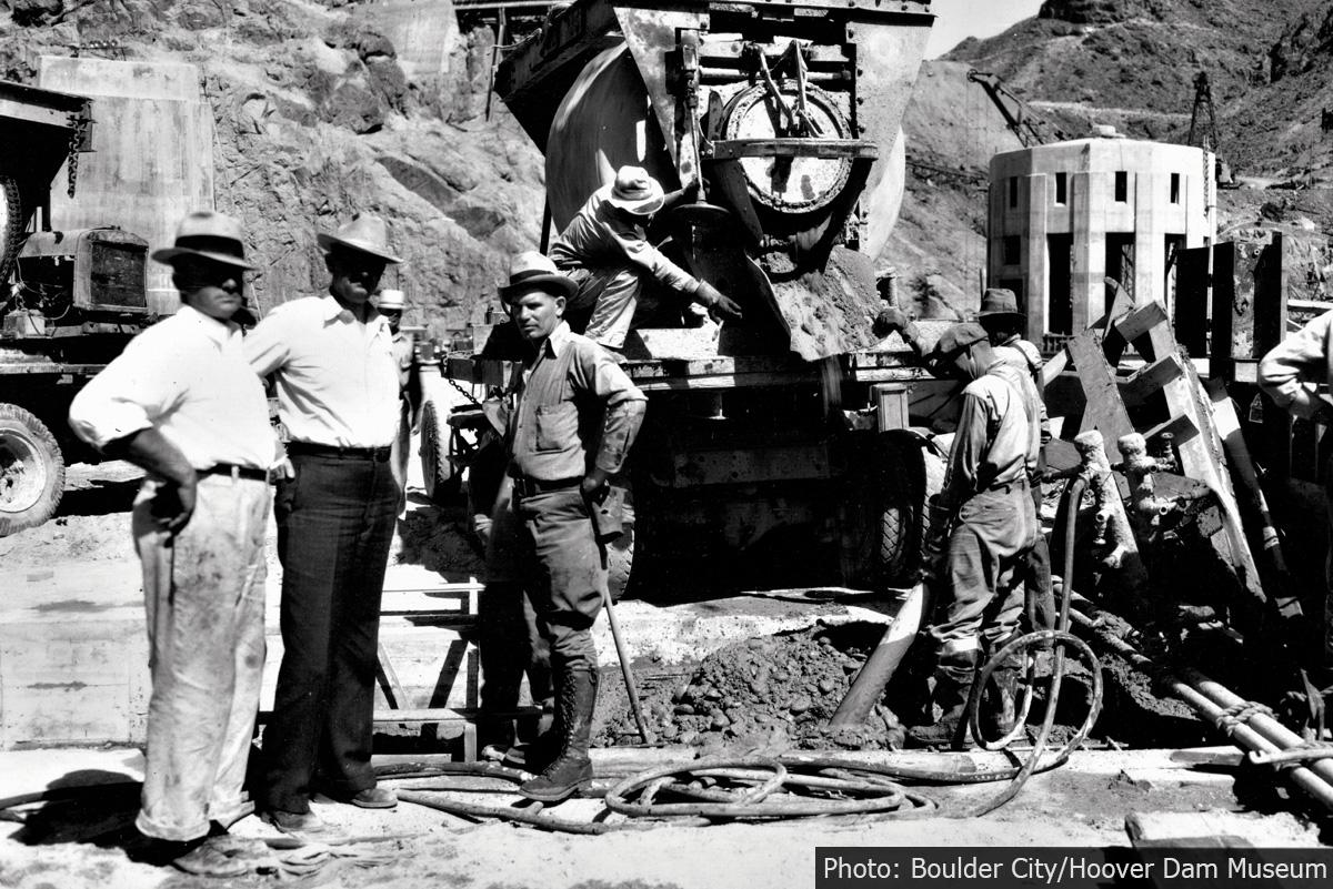 Last Pour Hoover Dam Cement Boulder City, NV
