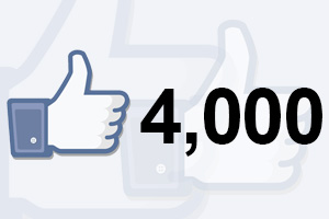 Woo Hoo! 4,000th Facebook Fan!