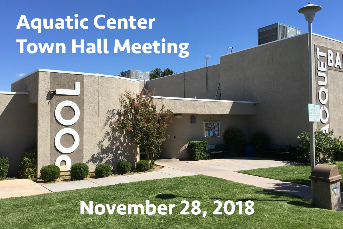 Aquatic Center Town Hall Meeting Boulder City, NV