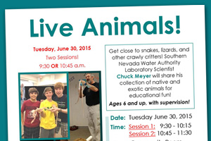 Creepy Crawly Critters at BC Library on Tuesday