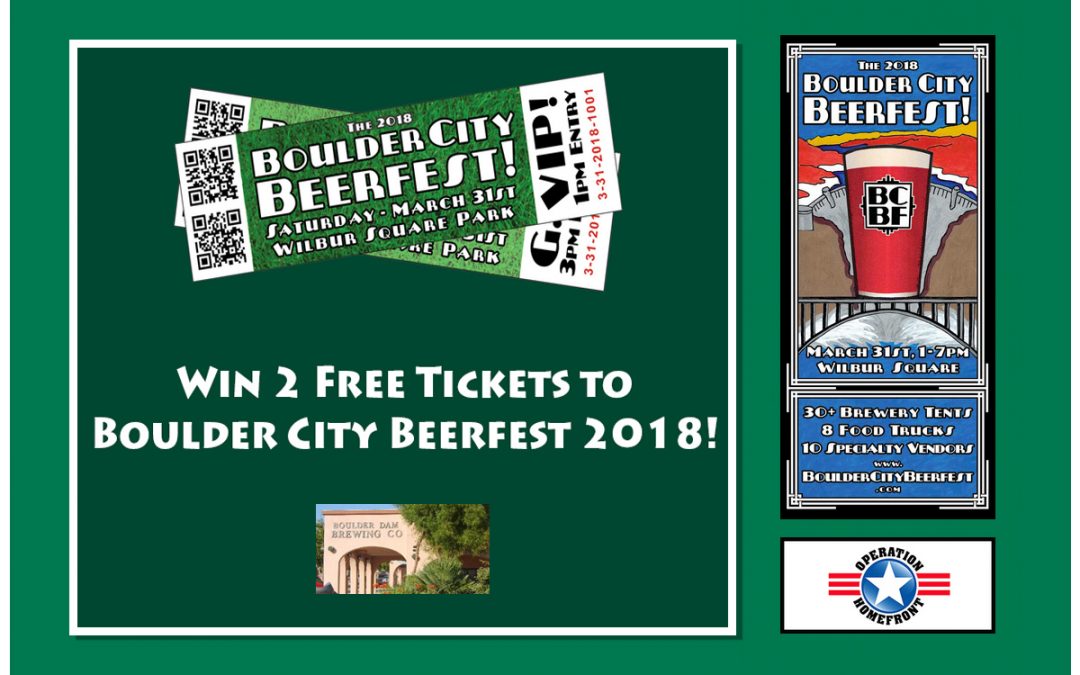 Win 2 VIP Access Tickets to the Boulder City Beer Festival