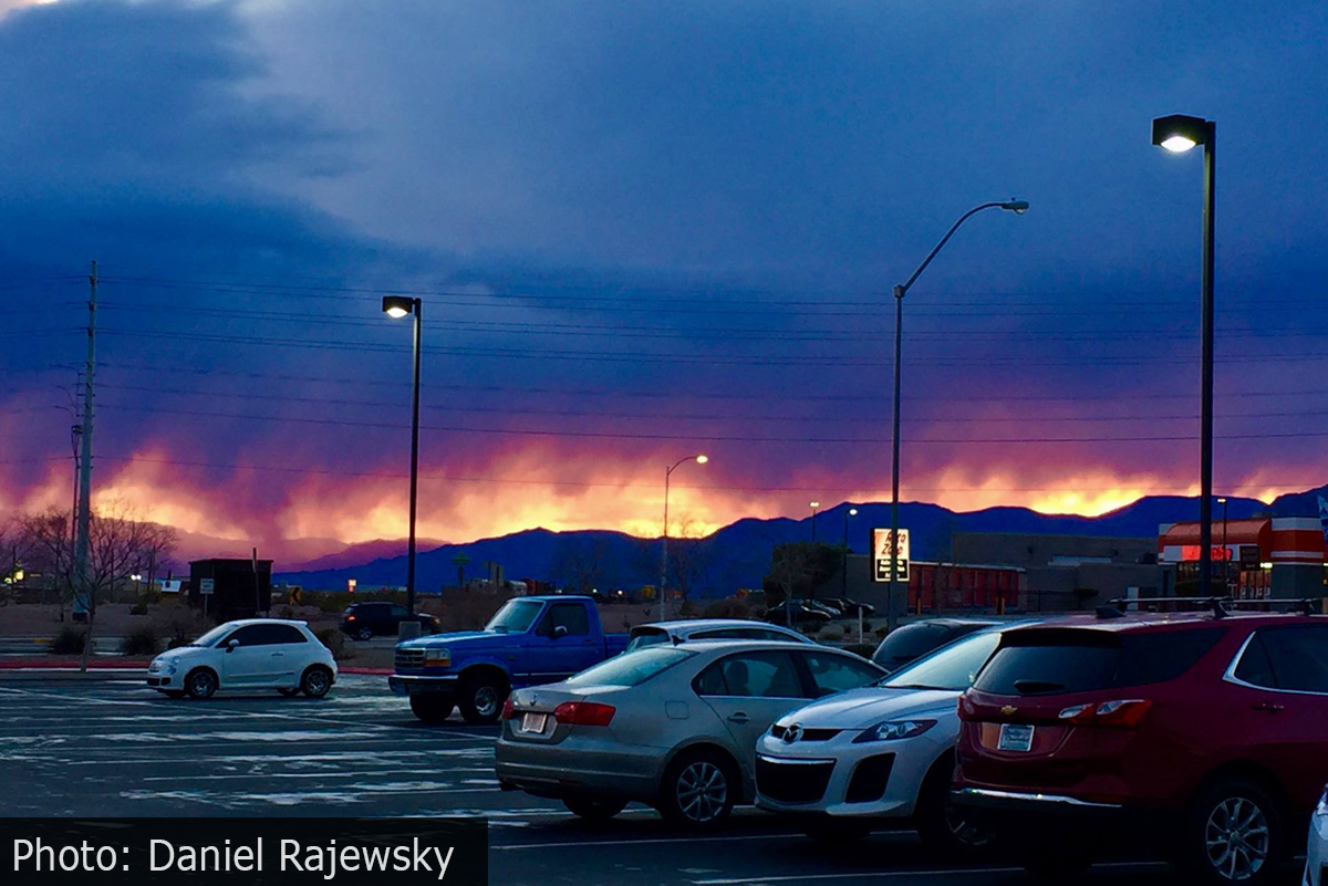 Fan Photo: Vegas On Fire (Through The Clouds...)