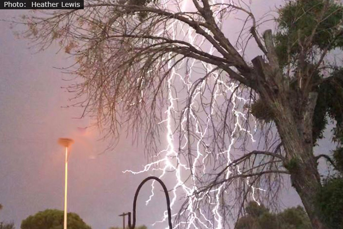 Fan Photo From Last Week's Big Lightning Storm!