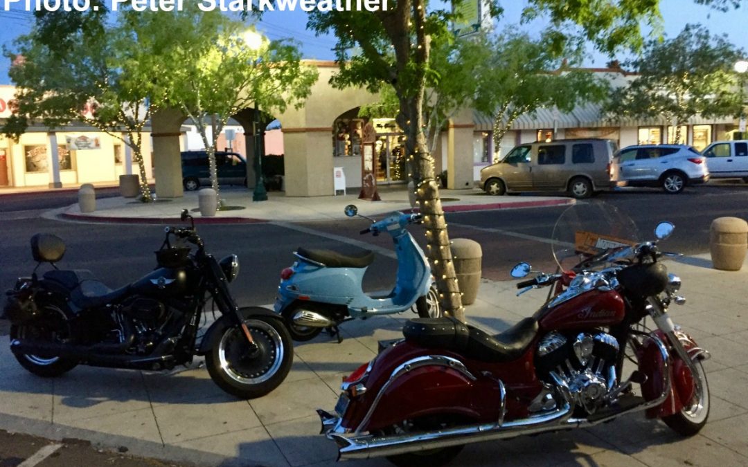 Fan Photo: Three Hogs – a Harley, a Vespa and an Indian