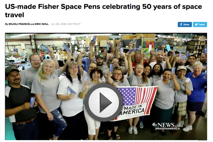 Fisher Space Pen ABC News Boulder City, NV