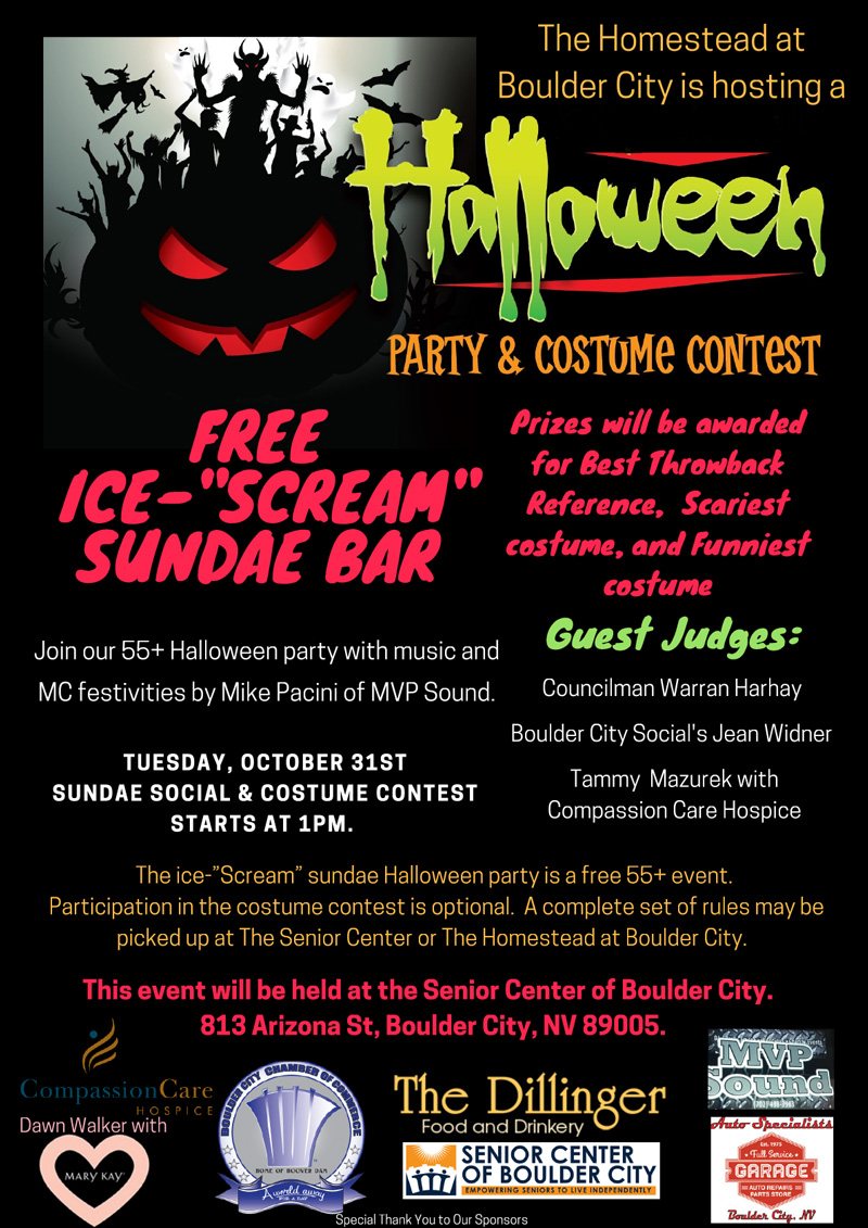 Homestead Halloween Event Flyer Boulder City, NV