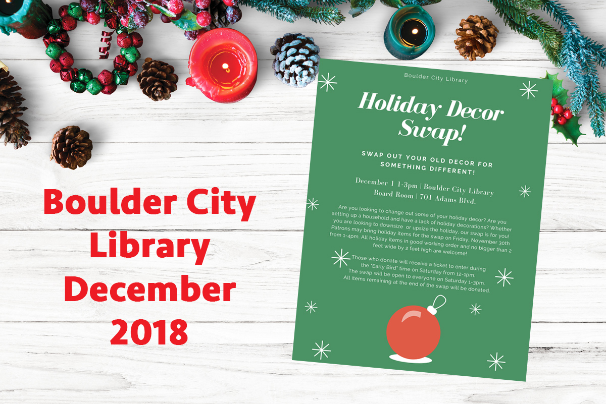 Library Events December Boulder City, Nevada
