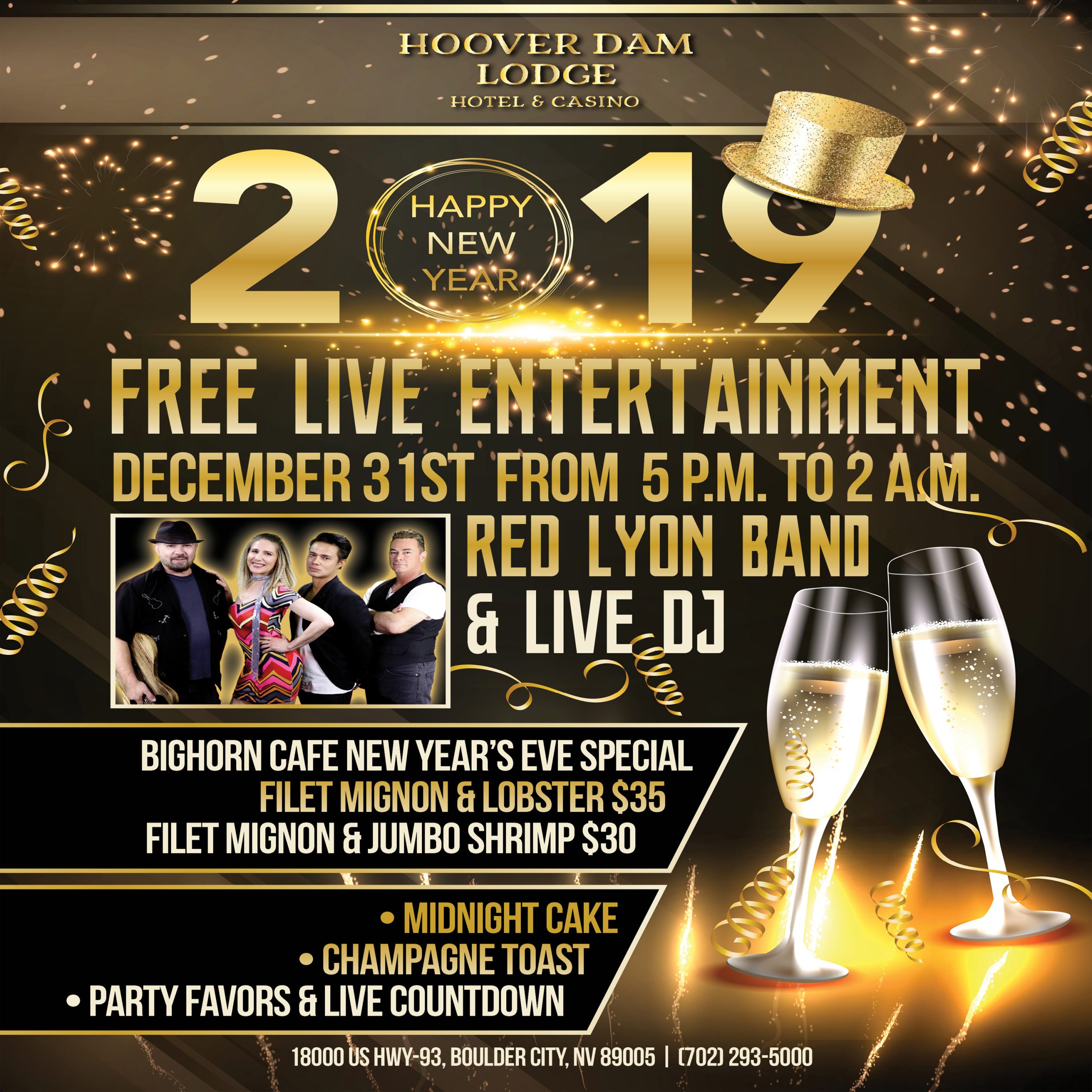 New Years at Hoover Dam Lodge Boulder City, NV