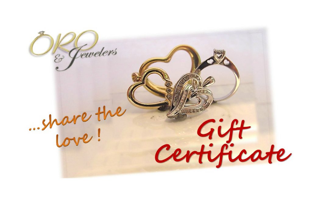 Win One of Two Gift Certificates from Oro & Jewelers!