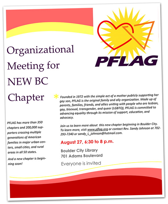 PFLAG Chapter Organization in Boulder City, Nevada