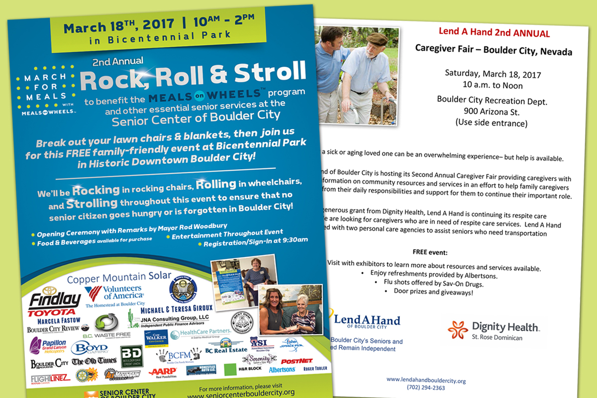Rocking, Rolling & Strolling To Fund Boulder City's Meals on Wheels Program