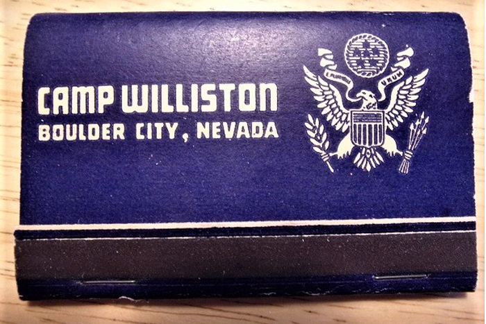 Camp Williston Matchbook - A Little Piece of History