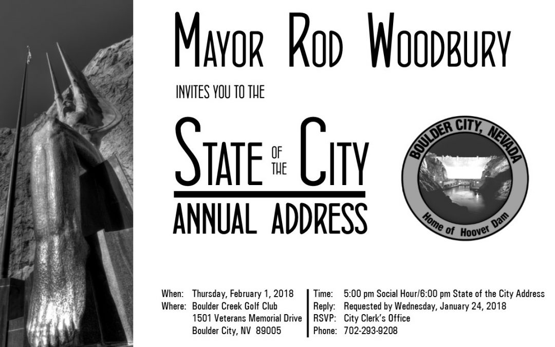 State of the City 2018 ~ February 1st