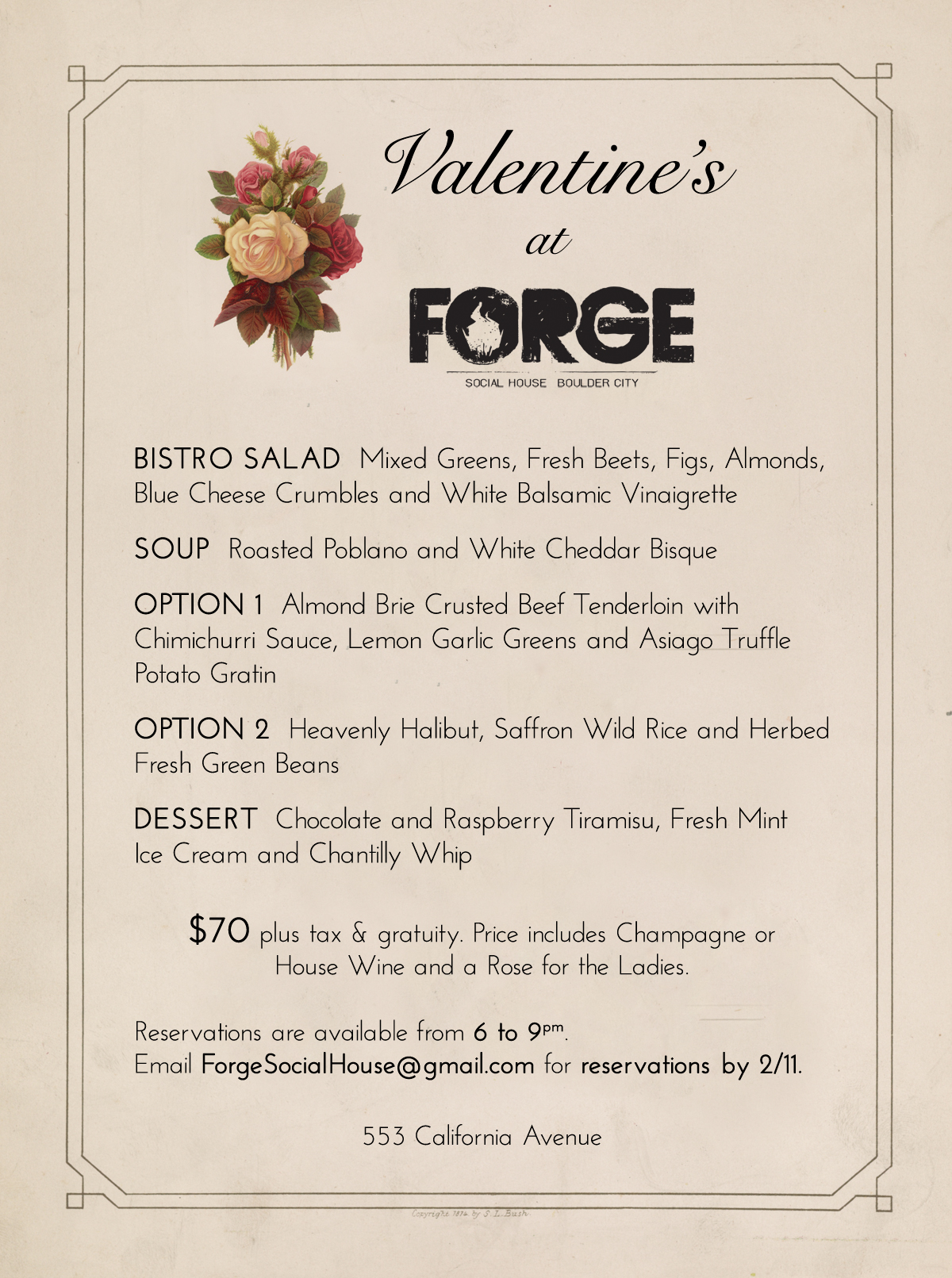 Valentine's Day at Forge 2018 Boulder City, NV