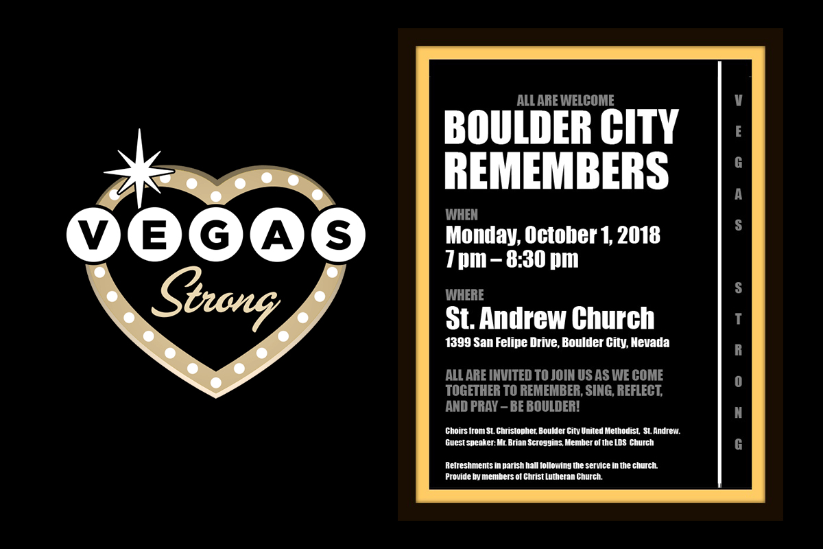 Vegas Strong Rememberance Service Boulder City, NV