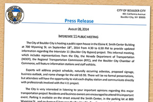 Interstate 11 Community Meeting