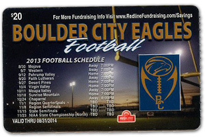 BC Eagles Football Fundraising Card