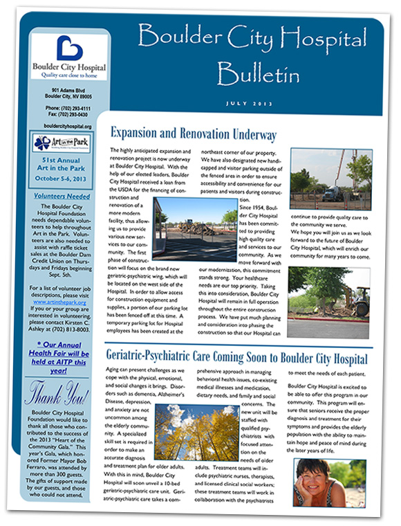 Boulder City Hospital Update - July 2013