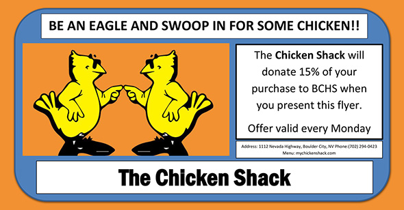 Chicken Shack Fundraiser for Boulder City High School