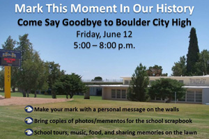 Goodbye Party for Boulder City High School