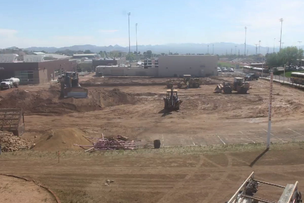 Boulder City High School Theater Construction Work Zone