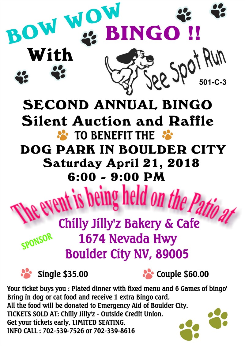 Bow Wow Bingo Poster Boulder City, NV