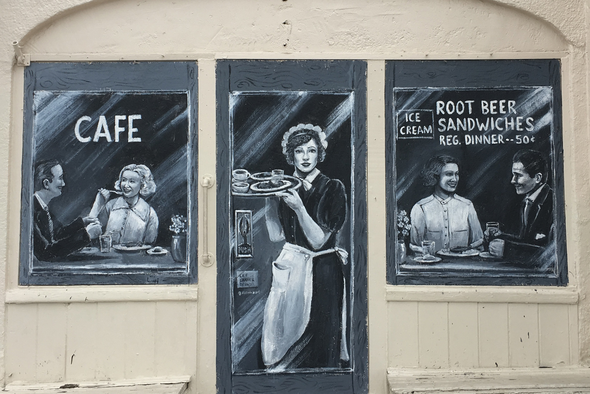 Completed Murals on Browder Building