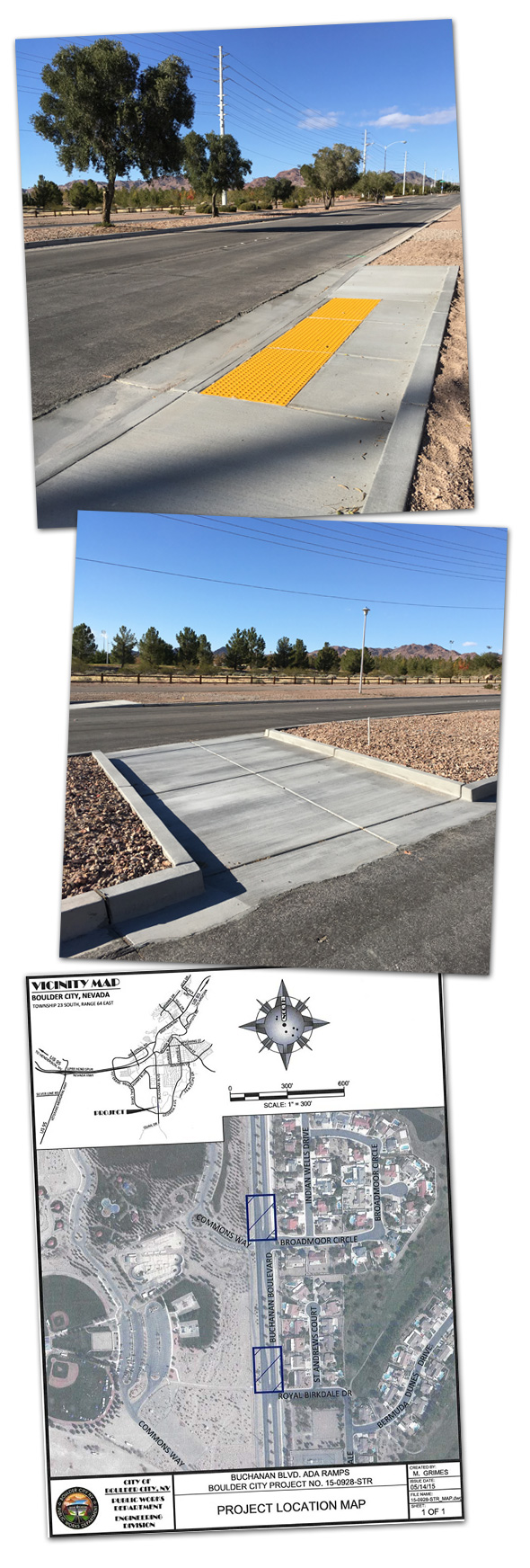 Buchanan Pedestrian Crossings in Boulder City, Nevada