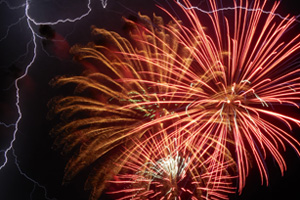 Fan Photo by Charlotte Tallas: Lightning & Fireworks