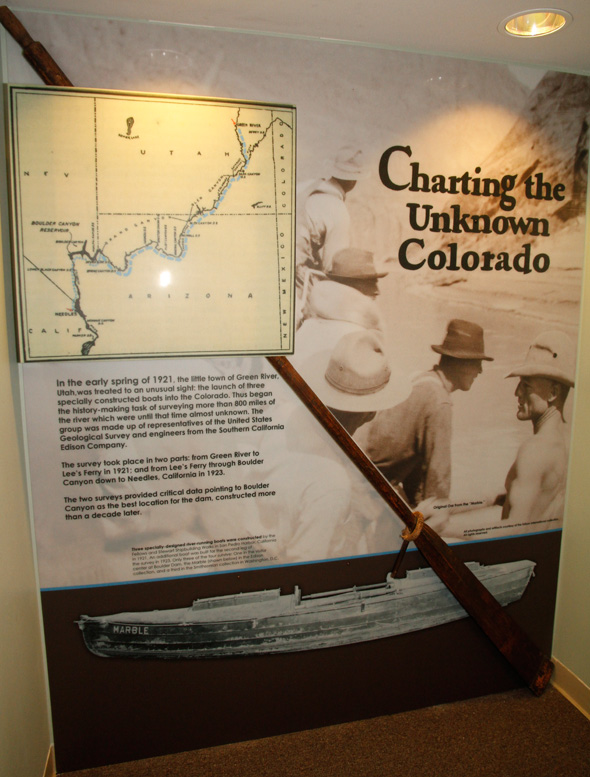 Charting the Unknown Colorado Exhibit in Boulder City