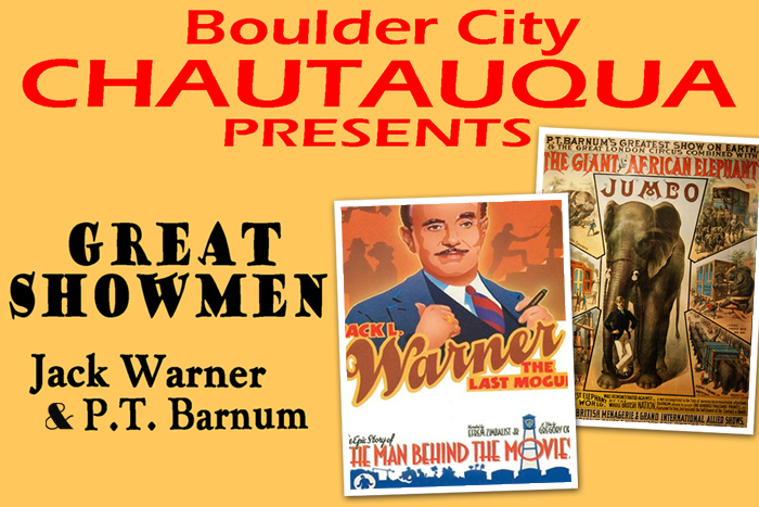 Boulder City Chautauqua ~ Sept. 10th