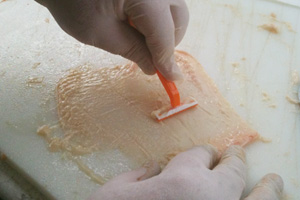 Yes...that's chicken-shaving you see!