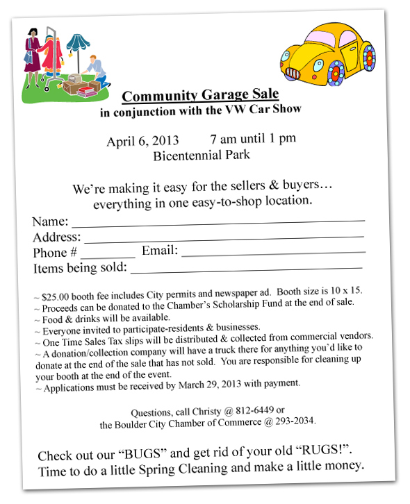 Community Garage Sale in Boulder City, NV