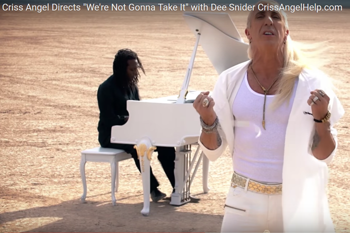 Criss Angel & Dee Snyder Music Video at Dry Lake Bed