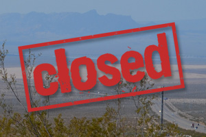 Dry Lake Bed Closed on July 4th in Boulder CIty, Nevada