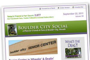 Boulder City Social Weekly eNews from 9/22/11