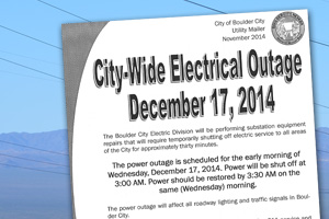 City-Wide Electrical Outage ~ Dec 17, 2014