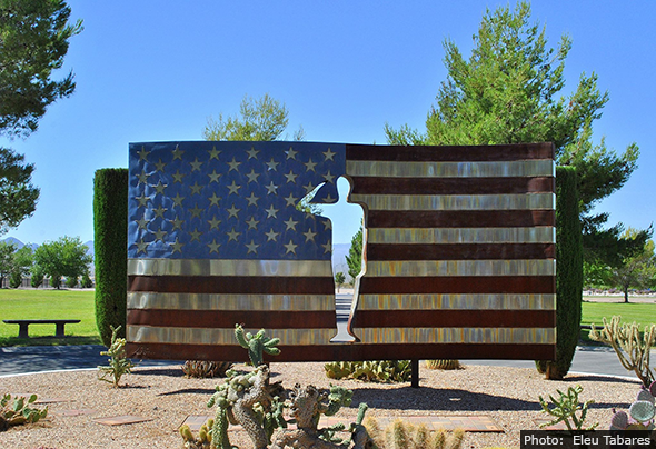 Veterans Memorial Monument in Boulder City, Nevada