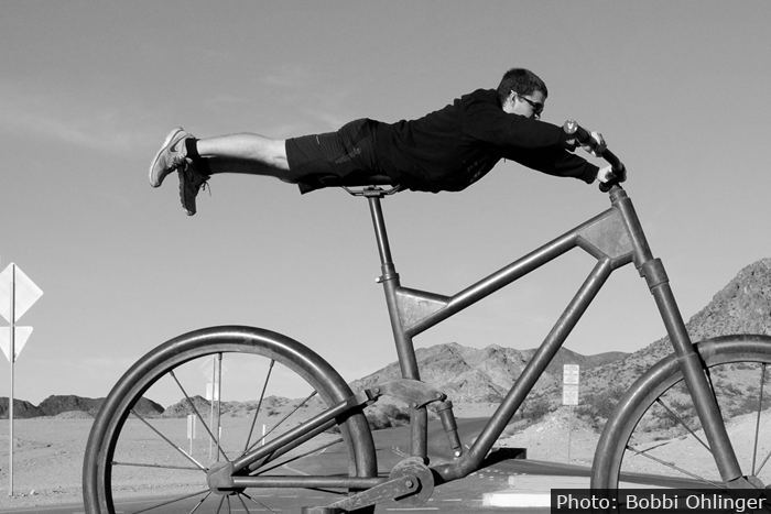 Bootleg Canyon Biker in Boulder City, Nevada