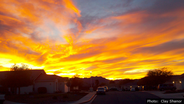 Boulder City, Nevada Sunset by Clay Shanor