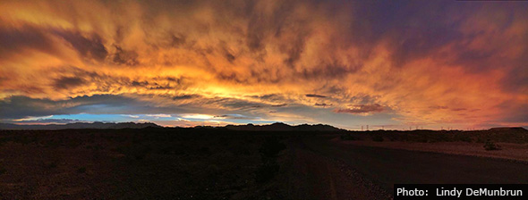 Photo by Lindy DeMunbrun Sunset of Boulder City, Nevada