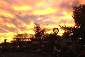 Fan Photo: Holiday Light Parade Sunset